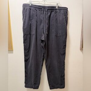 LOFT Corduroy Draw String Cropped Pants